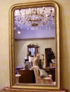 Antique French Gilt Overmantle Mirror